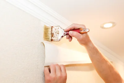 Pose de papier peint à Lignan-sur-Orb — revêtements muraux et toiles de verre